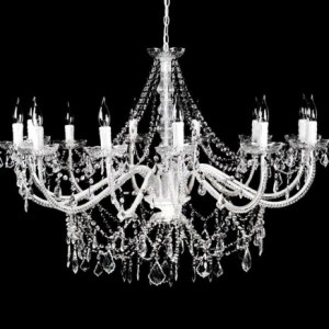 8 Arm Clear Chandelier