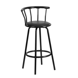 Swivel Barstool With Padded Seat