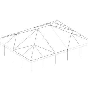 40′ Wide White Canopy