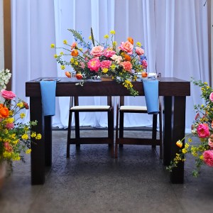 Rustic Dark Oak Table 4' x 24''