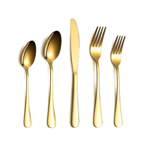 Rimmed Gold Flatware