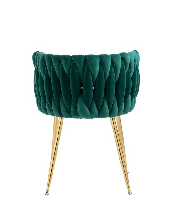Velura Dining Chair - Emerald Green - Image 2
