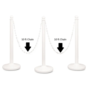 White Plastic Chain 10ft