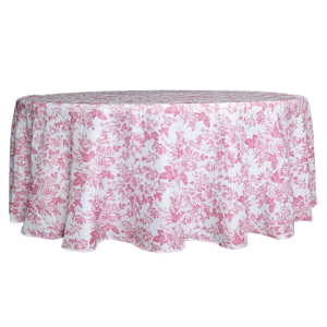 Luxe Floral Table Linen – Pink
