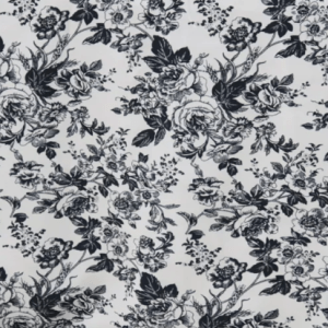 Luxe Floral Table Linen - Black