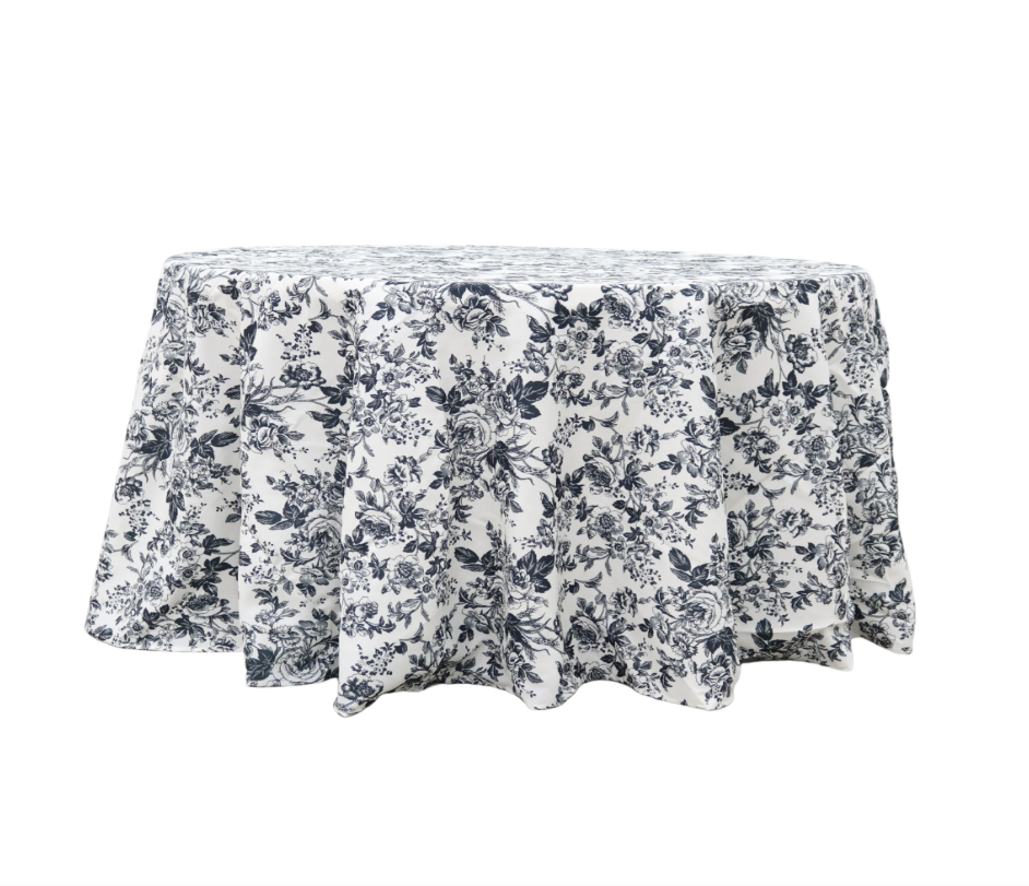 Luxe Floral Table Linen - Black - Image 2