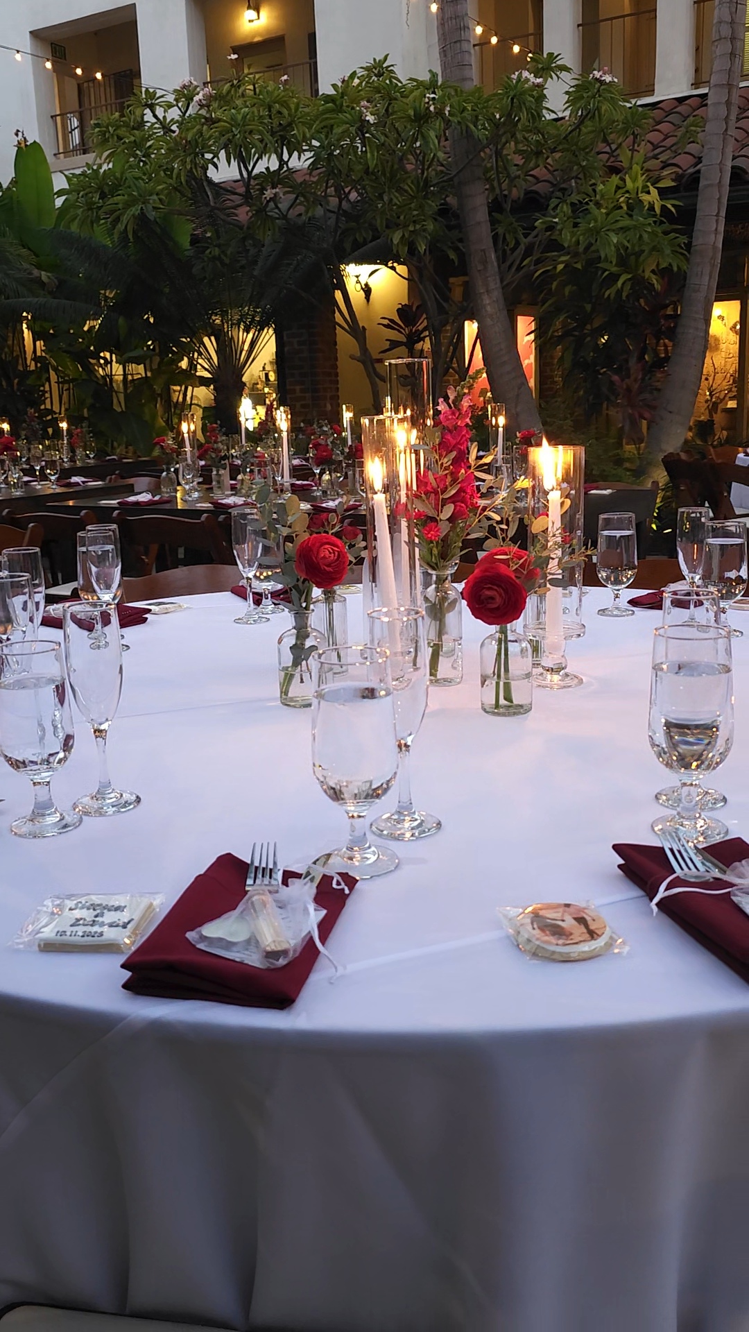 Centerpieces - Cylinder Candle Vases and Floral Buds - Image 3