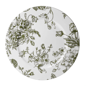 Olive French Charger Plate
