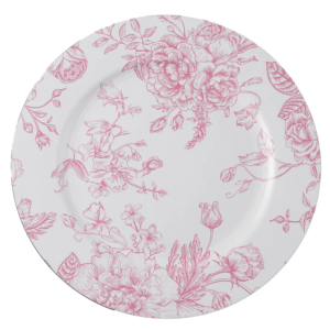 Pink French Charger Plate