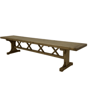 Rustic Wood Bench 8'