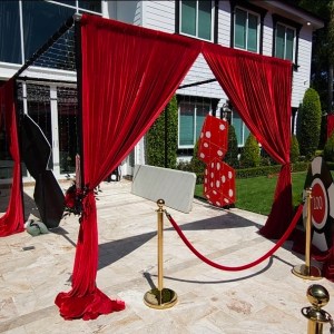 Velvet Pipe and Drape Per Ft – Height 6′ to 20′